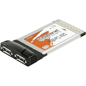 photo  Carte PCMCIA 2 ports eSATA