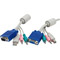 Photos  Câbles KVM VGA  M/F + USB A/B + Audio 3m
